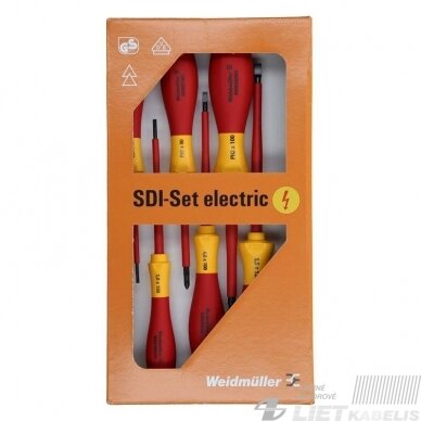 Atsuktuvų komplektas SDI S2,5-6,5/PH1/2 1000V, Weidmuller Atsuktuvų komplektas SDI S2,5-6,5/PH1/2 1000V, Weidmuller