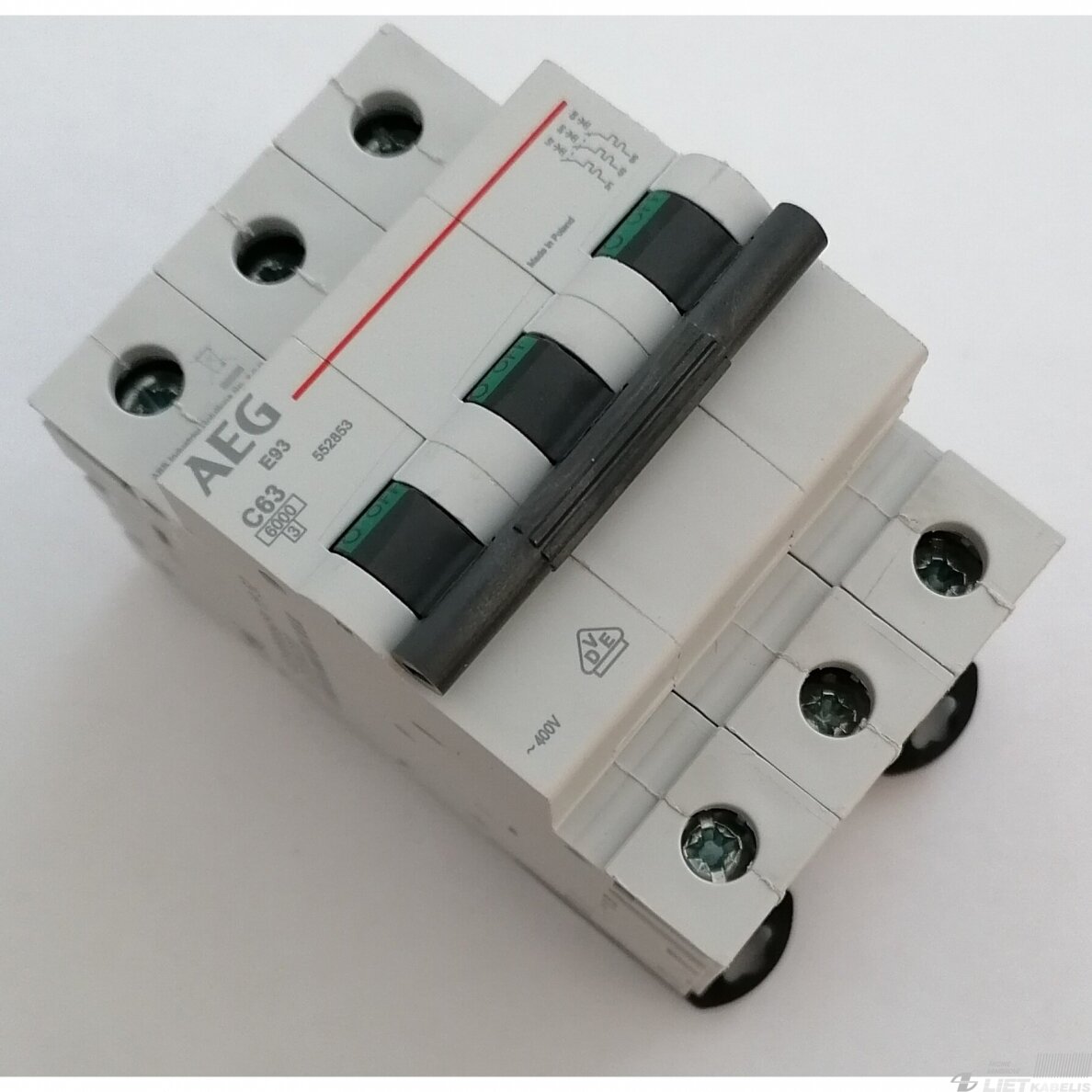Automatinis jungiklis G63 C63/3, AEG 2 Automatinis jungiklis G63 C63/3, AEG 2