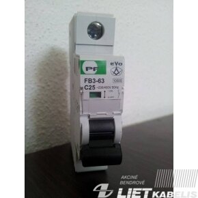 Automatinis jungiklis FB3-63 C10/1 10kA PF Automatinis jungiklis FB3-63 C10/1 10kA PF