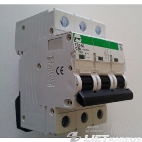Automatinis jungiklis FB3-63 C32/3 10kA PF