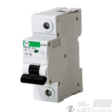 Automatinis jungiklis FB3-63 C40/1 10kA PF Automatinis jungiklis FB3-63 C40/1 10kA PF