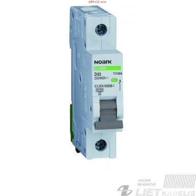 Automatinis jungiklis Ex9BN B16/1 Noark Automatinis jungiklis Ex9BN B16/1 Noark