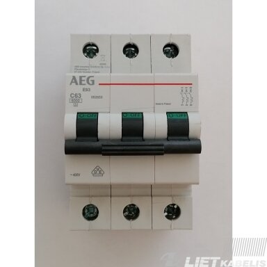 Automatinis jungiklis G63 C63/3, AEG