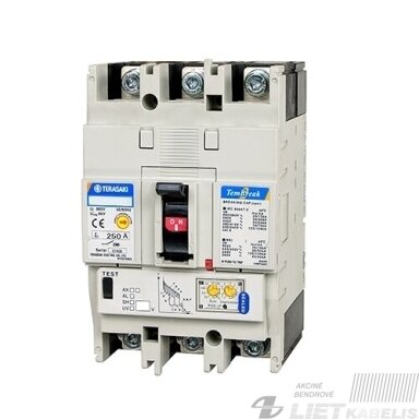Automatinis jungiklis E250-SJ 250A, 3P, 25kA, Terasaki