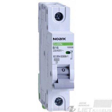 Automatinis jungiklis EX9BN/ B6/1 Noark Automatinis jungiklis EX9BN/ B6/1 Noark