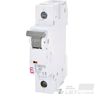 Automatinis jungiklis S-191C C40/1 ETI Automatinis jungiklis S-191C C40/1 ETI