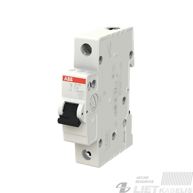Automatinis jungiklis  SH201-C6/1, ABB