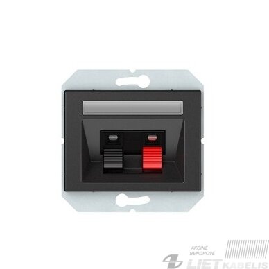 Audio lizdas GL02-02 be rėmelio, antracito sp., XP500 Audio lizdas GL02-02 be rėmelio, antracito sp., XP500