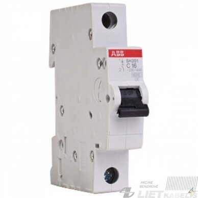 Automatinis jungiklis SH201-C16/1 ABB Automatinis jungiklis SH201-C16/1 ABB