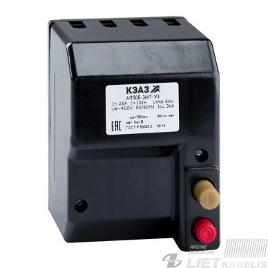 Automatinis išjungėjas AP50B-3MT 25A Automatinis išjungėjas AP50B-3MT 25A