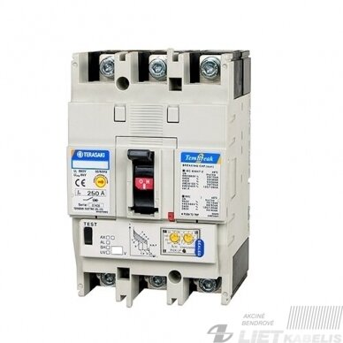 Automatinis jungiklis E250-SJ 250A, 3P, 25kA, Terasaki Automatinis jungiklis E250-SJ 250A, 3P, 25kA, Terasaki