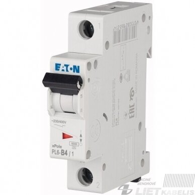 Automatinis jungiklis PL6-B4/1 Eaton Automatinis jungiklis PL6-B4/1 Eaton