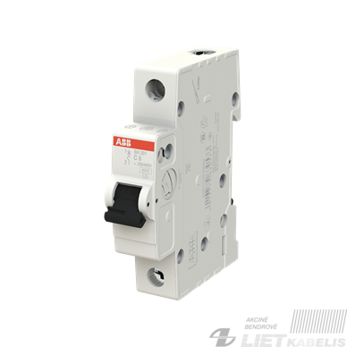 Automatinis jungiklis SH201-C6/1, ABB Automatinis jungiklis SH201-C6/1, ABB