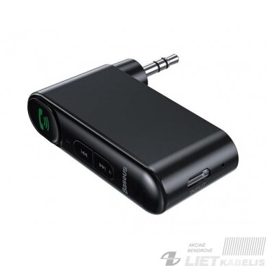 Automobilinis AUX-Bluetooth imtuvas, juodas Automobilinis AUX-Bluetooth imtuvas, juodas