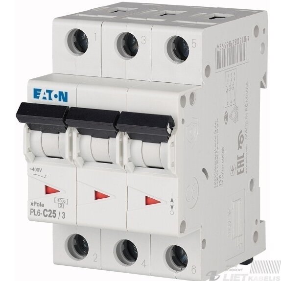 Automatinis jungiklis PL6-C25/3 Eaton