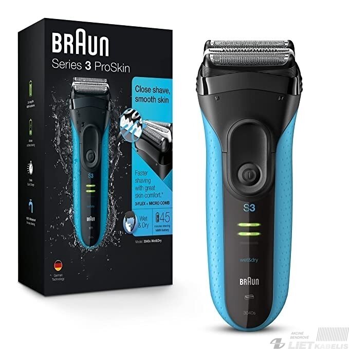Barzdaskutė 3040s Wet&Dry, Braun