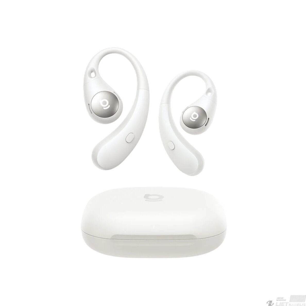 Belaidės Bluetooth 6.0 ausinės Eli Sport 2 su įkrovimo dėklu, baltos 3