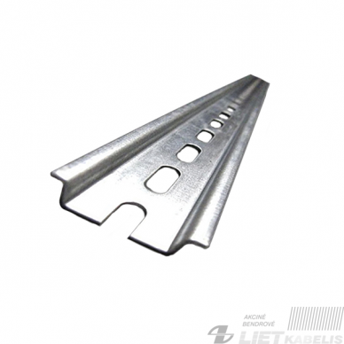 Perforuotas montažinis DIN bėgelis TS-35 1000mm Perforuotas montažinis DIN bėgelis TS-35 1000mm