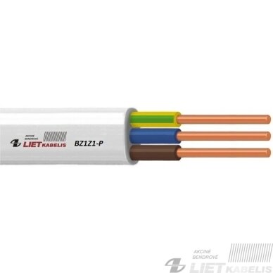 Behalogeninis instaliacinis kabelis BZ1Z1-P 3x2,5mm² Dca Lietkabelis