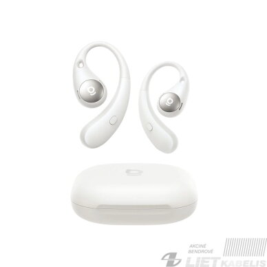 Belaidės Bluetooth 6.0 ausinės Eli Sport 2 su įkrovimo dėklu, baltos 3