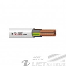 Elektros instaliacijos kabelis, lankstus, apvalus BVV-F 2x 6 mm² (1 m)
