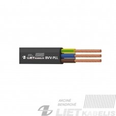 Elektros instaliacijos kabelis, lankstus, plokščias BVV-PLL 2x1,0 mm², Lietkabelis