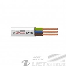 Elektros instaliacijos kabelis, lankstus, plokščias BVV-PLL 2x1,0mm², Lietkabelis