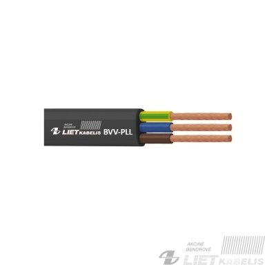 Elektros instaliacijos kabelis, lankstus, plokščias BVV-PLL 2x2,5mm² Lietkabelis Elektros instaliacijos kabelis, lankstus, plokščias BVV-PLL 2x2,5mm² Lietkabelis