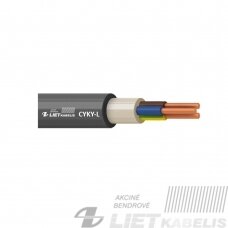 Varinis jėgos kabelis CYKY-L 3G10,0mm² Lietkabelis