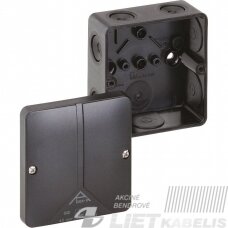 Dėžutė Abox 040-L/sw virštinkinė 93x93x55mm, juoda, IP65, Spelsberg