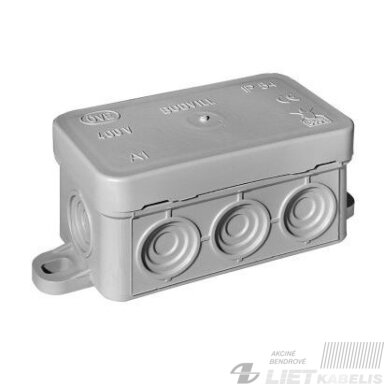 Dėžutė paskirstymo 75x45x40mm, IP54, BUDVILL