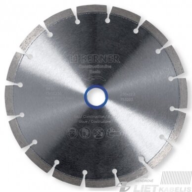 Deimantinis diskas 125x22.2 S Basic-1, Berner Deimantinis diskas 125x22.2 S Basic-1, Berner