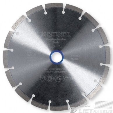 Deimantinis pjovimo diskas 150x22,2 Dry, Berner