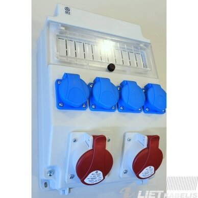 Dėžė ROS 11/x-21 4x230V+1x16A+1x32A, IP54, SEZ Dėžė ROS 11/x-21 4x230V+1x16A+1x32A, IP54, SEZ