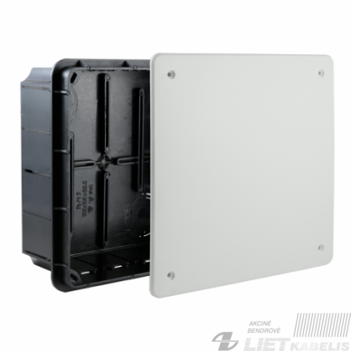 Dėžutė g/k  Pp/t 7 (156 x 156 x 68,5) su dangteliu -Elektro-plast