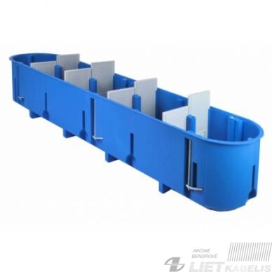 Dėžutė pagilinta P5x60D Gk/P 5 vietų, mėlyna, Vilma Dėžutė pagilinta P5x60D Gk/P 5 vietų, mėlyna, Vilma