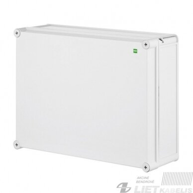 Dėžutė plastikinė, virštinkinė, IP65 (440x330x145 mm) Elektro-plast