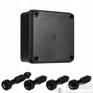 Dėžutė S-BOX 106/116, IP65, 100x100x55mm, Pawbol Dėžutė S-BOX 106/116, IP65, 100x100x55mm, Pawbol
