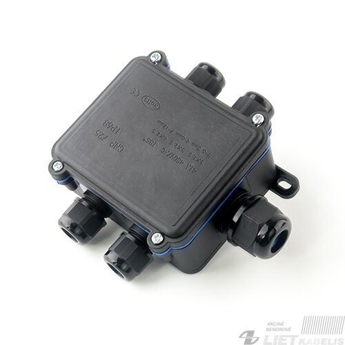 Dėžutė CNP725-5T 0,5-2,5mm², IP68, juoda Dėžutė CNP725-5T 0,5-2,5mm², IP68, juoda