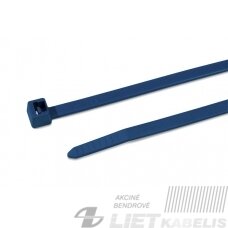 Dirželiai maisto pramonei 390x4,7mm su metalo dulkėmis, mėlynas MCT50L HellermanTyton