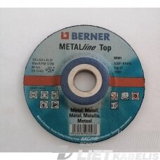 Diskas šlifavimo Metal Line 125x6x22,3  EN12413, BERNER