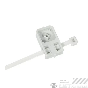 Dirželis laidams 4,8x286 plastikinis pilkas TBBL, CELO