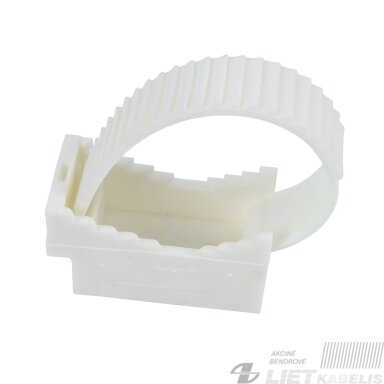 Dirželis kabeliui UP-50 baltas Elektro-plast Dirželis kabeliui UP-50 baltas Elektro-plast