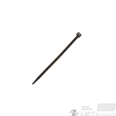 Tvirtinimo dirželis laidams 2.6x200mm juodas Elematic