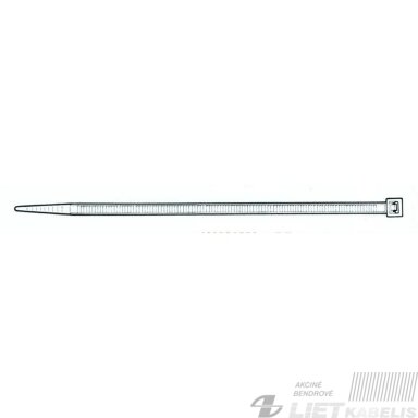 Dirželis laidams 4.8x430 baltas Elematic