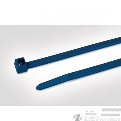 Dirželiai maisto pramonei 200x4,6 su metalo dulkėmis, mėlyni, MCT50R HellermannTyton Dirželiai maisto pramonei 200x4,6 su metalo dulkėmis, mėlyni, MCT50R HellermannTyton
