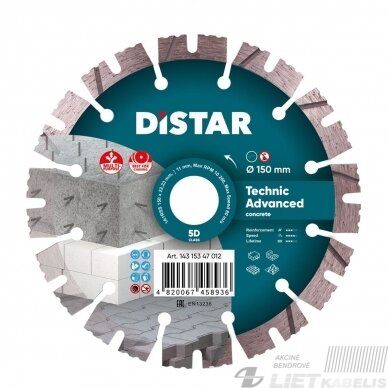 Diskas deimantinis pjovimui 150x22,23 DISTAR Diskas deimantinis pjovimui 150x22,23 DISTAR