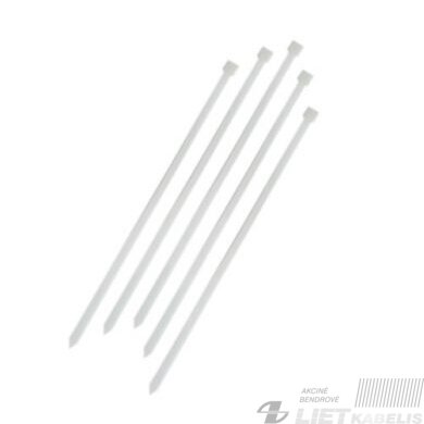 Dirželis laidams 4.5x160 baltas, Elematic