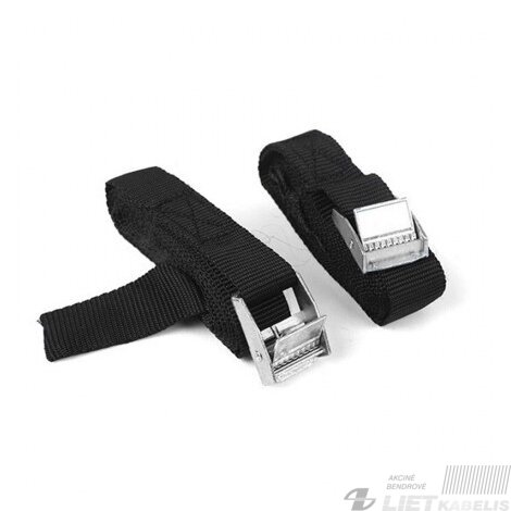 Diržas tvirtinimo 25mm L-5m juodas Diržas tvirtinimo 25mm L-5m juodas