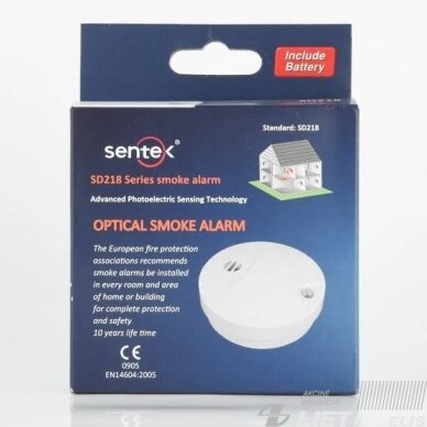 Dūmų detektorius 85dB, Sentek 1 Dūmų detektorius 85dB, Sentek 1